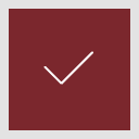 A red square with an arrow and a check mark.